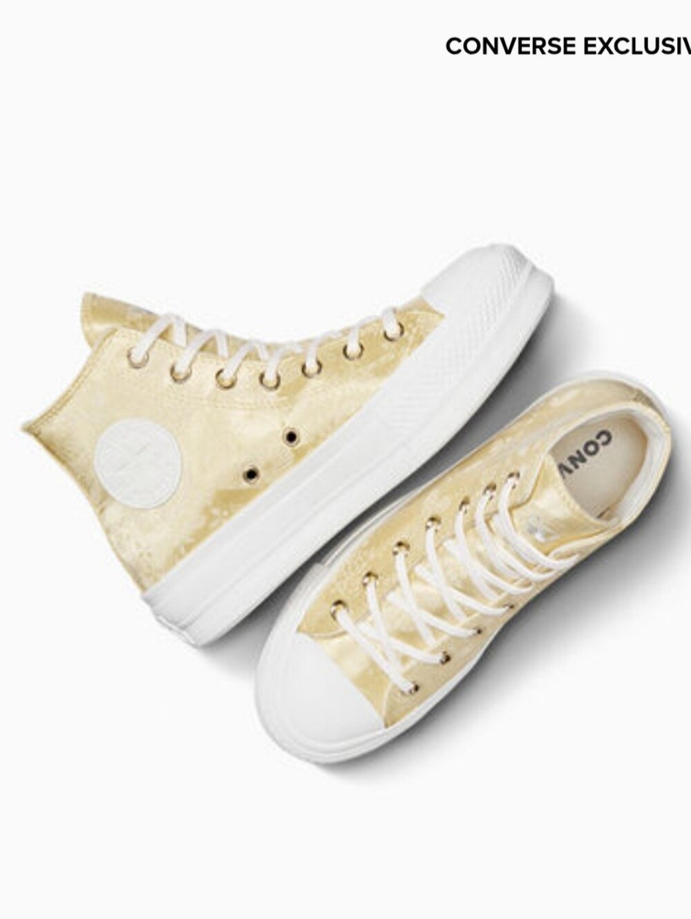Women Chuck Taylor All Star Lift Platform Golden Butterfly
